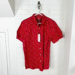 NWT Men’s Primark Regular Fit 100% Cotton Chubby Reindeer Button Down Shirt